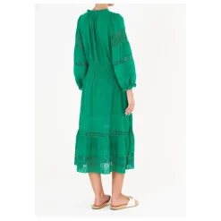 M.A.B.E. Robe Longue Loretta | Vert Hot
