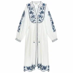 M.A.B.E. Robe Lucia Brodée | Ecru