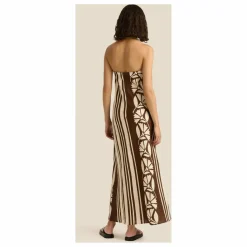 Soleil Soleil Robe Maeve Clove Coconut Lin | Marron Hot