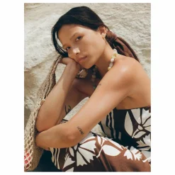 Soleil Soleil Robe Maeve Clove Coconut Lin | Marron Hot