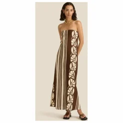 Soleil Soleil Robe Maeve Clove Coconut Lin | Marron Hot