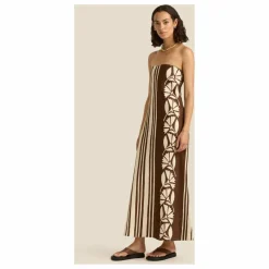 Soleil Soleil Robe Maeve Clove Coconut Lin | Marron Hot