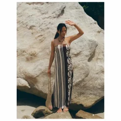 Soleil Soleil Robe Maeve Clove Coconut Lin | Marron Hot