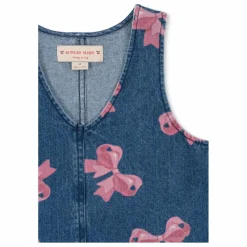 Konges Sløjd Robe Magot Nœud Coton Bio | Denim brut Outlet