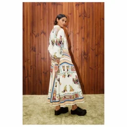 Sale Alémais Robe Mercado Popeline de Coton Bio | Ecru