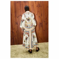 Sale Alémais Robe Mercado Popeline de Coton Bio | Ecru