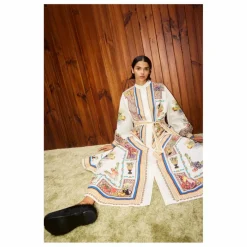 Sale Alémais Robe Mercado Popeline de Coton Bio | Ecru