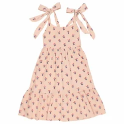 Búho Robe Midi Capri Coton Bio | Rose pâle Clearance