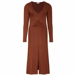 Femme Alma Deia Robes, Combinaisons|Robe Midi froncée en Rib |