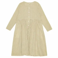 brunobruno nation Robe Midi Vita Carreaux Coton Bio | Beige Outlet