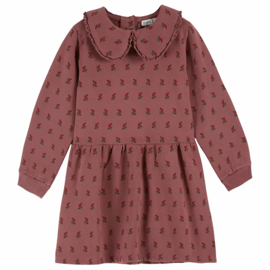 Best Emile et Ida Robe Molleton Fleurie Coton Bio | Violine