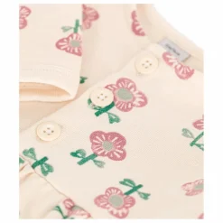 Petit Bateau Robe Molleton Fleurs Bébé | Beige Outlet