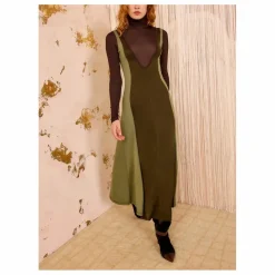 Ulla Johnson Robe Nahla | Vert kaki Sale