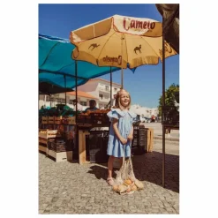 Sale Louise Misha Robe Nalina Chambray Coton Bio | Bleu ciel