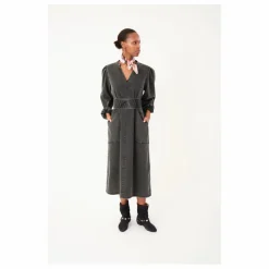 Femme Lollys Laundry Robes, Combinaisons|Robe Paris Ceinturée Denim |