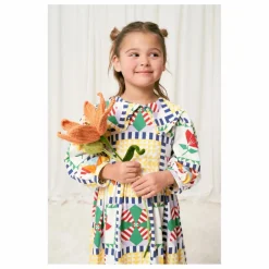 Maison Mangostan Robe Patchwork | Jaune