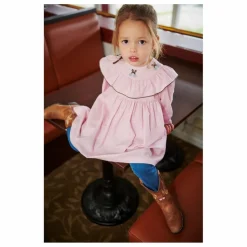 Copenhagen Colors Robe Pied-de-poule Coton Bio | Rose Hot