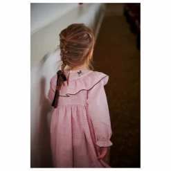 Copenhagen Colors Robe Pied-de-poule Coton Bio | Rose Hot