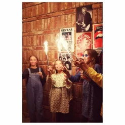 Piupiuchick Robe Plastron Fleurs | Jaune Clearance