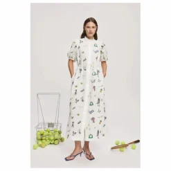 Alémais Robe Play Brodée Lin | Crème