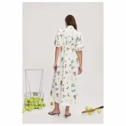 Alémais Robe Play Brodée Lin | Crème