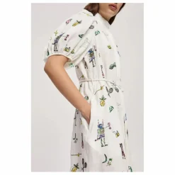 Alémais Robe Play Brodée Lin | Crème