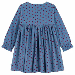 Petit Bateau Robe Pommes Velours Côtelé | Bleu Outlet