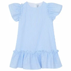 Tartine et Chocolat Robe Rayée Volants | Bleu Online
