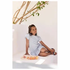 Tartine et Chocolat Robe Rayée Volants | Bleu Online