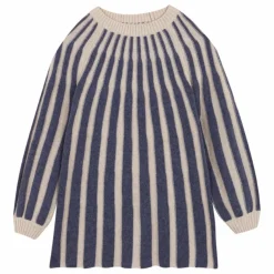 birinit Robe Rayures | Bleu gris New