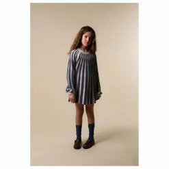 birinit Robe Rayures | Bleu gris New