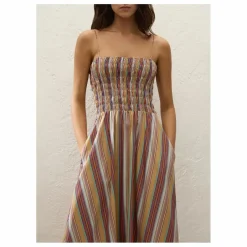 Sale Faithfull the Brand Robe Rayures Anniken | Brique