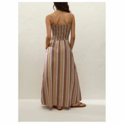 Sale Faithfull the Brand Robe Rayures Anniken | Brique