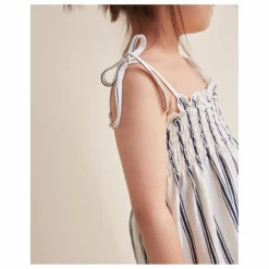 Enfant Búho Robe Rayures Coton Bio |