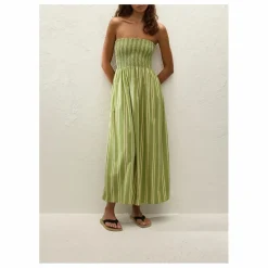 Faithfull the Brand Robe Rayures Jamie | Vert New