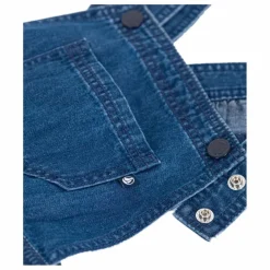 Petit Bateau Robe Salopette Denim Coton Bio | Bleu jean Sale