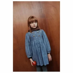 Emile et Ida Robe Smockée | Bleu Clearance