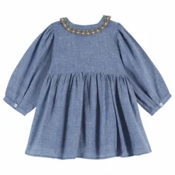 Emile et Ida Robe Smockée | Bleu Clearance