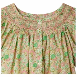 Discount Bonpoint Robe Smockée Jarah Liberty Coton Bio | Ecru