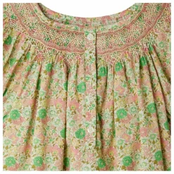 Discount Bonpoint Robe Smockée Jarah Liberty Coton Bio | Ecru