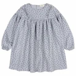 Discount Búho Robe Soft Velours Côtelé Coton Bio | Bleu gris