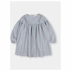 Discount Búho Robe Soft Velours Côtelé Coton Bio | Bleu gris