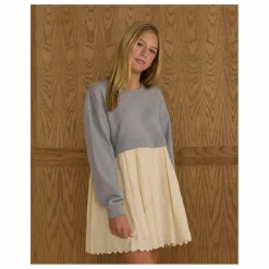Rylee + Cru Robe Sweat | Bleu gris Sale