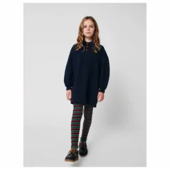 Outlet Bobo Choses Robe Sweat Polo Coton Bio | Bleu marine