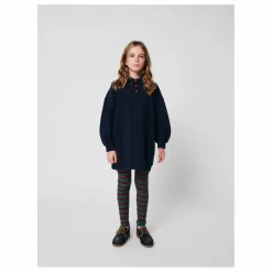 Outlet Bobo Choses Robe Sweat Polo Coton Bio | Bleu marine