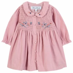 Tartine et Chocolat Robe Velours Côtelé | Rose pâle Clearance