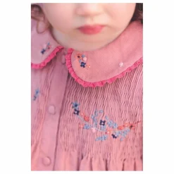 Tartine et Chocolat Robe Velours Côtelé | Rose pâle Clearance