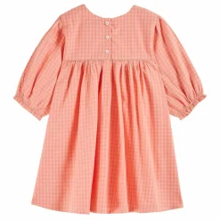 Emile et Ida Robe Vichy Pivoine | Rose pêche Outlet