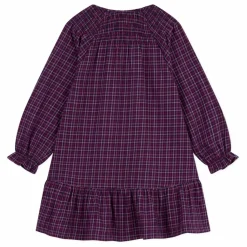 Enfant Petit Bateau Robe Volants Carreaux Coton Bio |