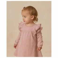 Quincy Mae Robe Volants Coton Bio | Rose Discount